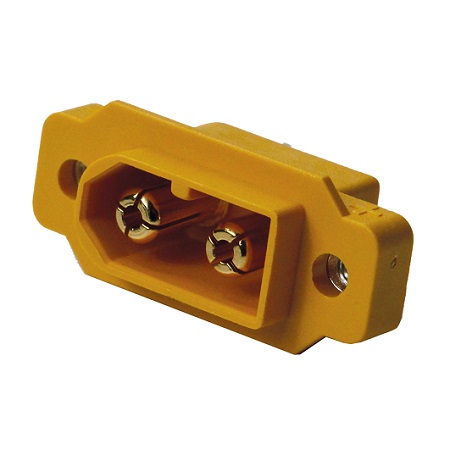 Robbe Confezione 5 connettori XT60 Maschio con supporto di montaggio - 40051